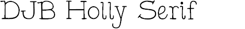 Preview image for DJB Holly Serif