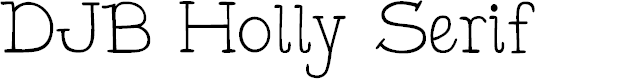 Preview image for DJB Holly Serif