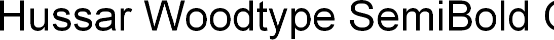 Preview image for Hussar Woodtype SemiBold Oblique