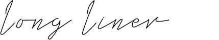 Preview image for Long Liner Regular Script