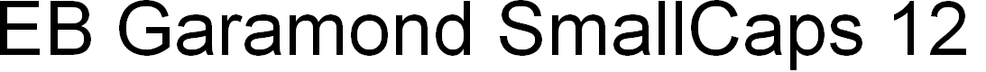 Preview image for EB Garamond SmallCaps 12 Regular