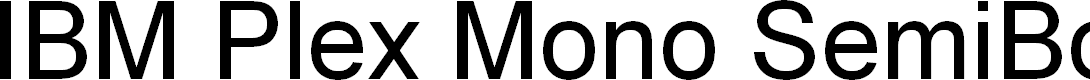 Preview image for IBM Plex Mono SemiBold