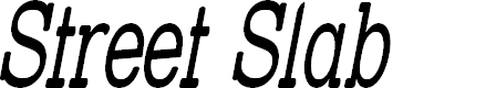 Preview image for Street Slab - Super Narrow Italic