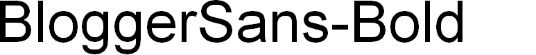 Preview image for BloggerSans-Bold