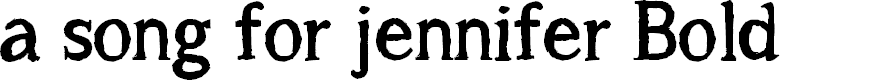 Preview image for a song for jennifer Bold
