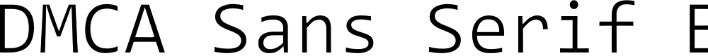 Preview image for DMCA Sans Serif Extralight