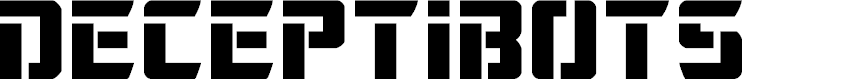Preview image for Deceptibots Font