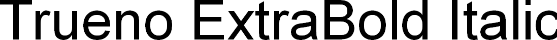 Preview image for Trueno ExtraBold Italic