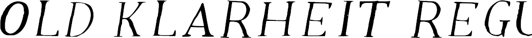 Preview image for Old Klarheit Regular