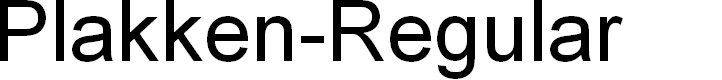 Preview image for Plakken-Regular