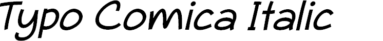 Preview image for Typo Comica Italic