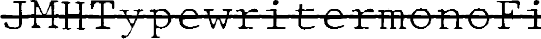 Preview image for JMHTypewritermonoFineOver-Regul