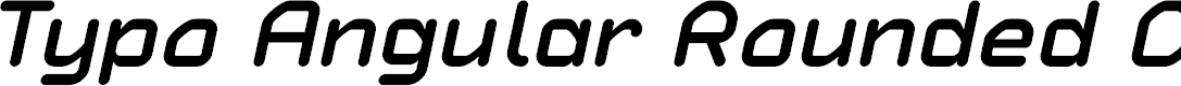 Preview image for Typo Angular Rounded Demo Bold Italic
