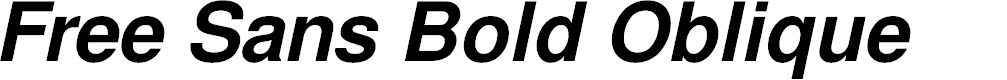 Preview image for Free Sans Bold Oblique