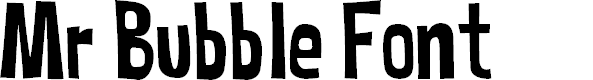 Preview image for MrBubbleFont