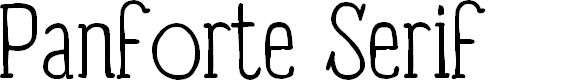 Preview image for Panforte Serif Light