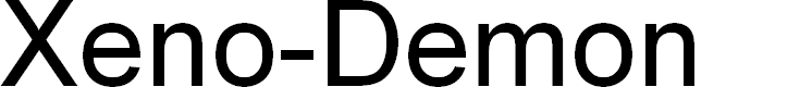 Preview image for Xeno-Demon Gradient Italic