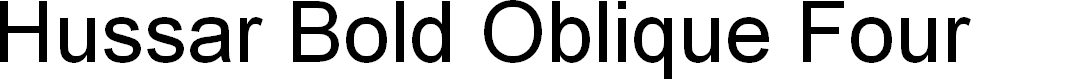 Preview image for Hussar Bold Oblique Four