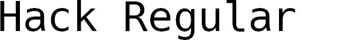 Preview image for Hack Regular