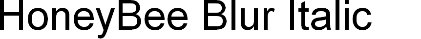 Preview image for HoneyBee Blur Italic