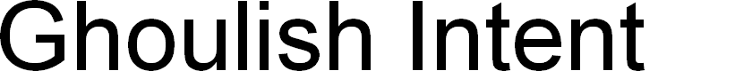 Preview image for Ghoulish Intent Mangled Italic