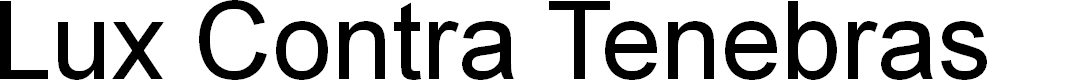 Preview image for Lux Contra Tenebras 3D Italic