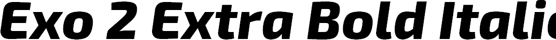 Preview image for Exo 2 Extra Bold Italic