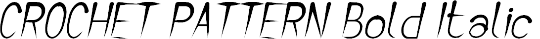 Preview image for CROCHET PATTERN Bold Italic