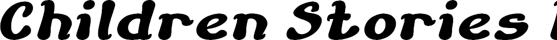Preview image for Children Stories Italic