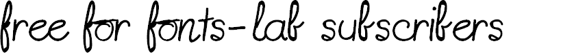 Preview image for free for fonts-lab subscribers