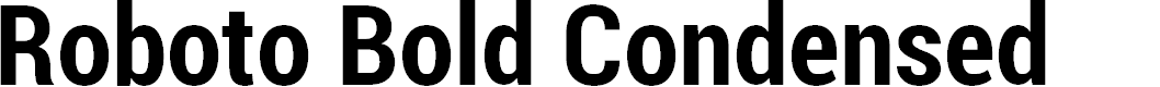 Preview image for Roboto Bold Condensed