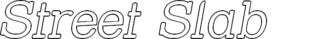 Preview image for Street Slab - Outline Italic