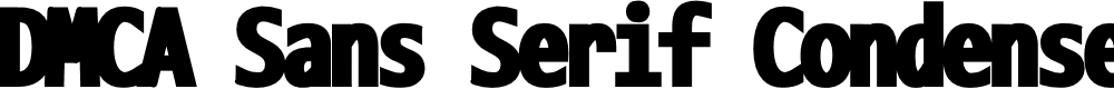 Preview image for DMCA Sans Serif Condensed Black