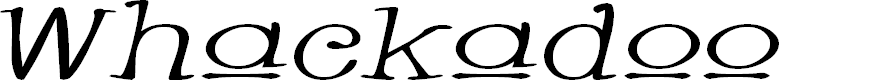 Preview image for Whackadoo Upper Wide Italic