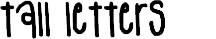 Preview image for tall letters