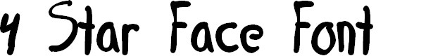 Preview image for 4 Star Face Font