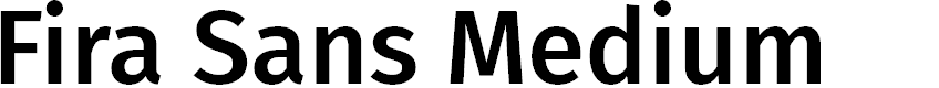 Preview image for Fira Sans Medium