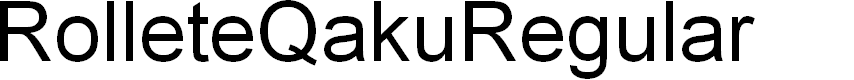 Preview image for RolleteQaku-Regular