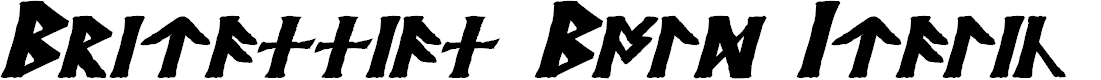 Preview image for Britannian Bold Italic