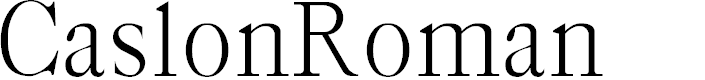 Preview image for CaslonRoman