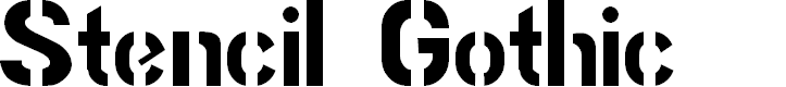 Preview image for Stencil Gothic BE