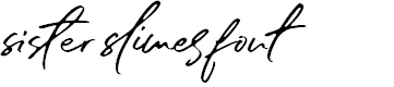 Preview image for sister slimes font