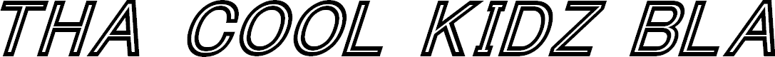 Preview image for Tha Cool Kidz Black Italic