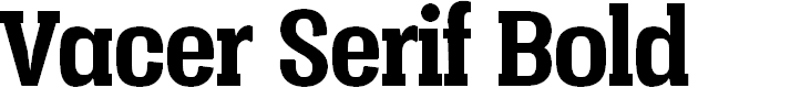 Preview image for Vacer Serif Personal Bold