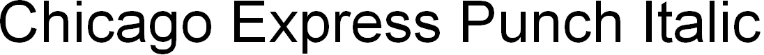 Preview image for Chicago Express Punch Italic