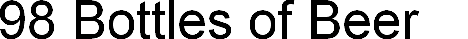 Preview image for 98 Bottles of Beer 3D Italic