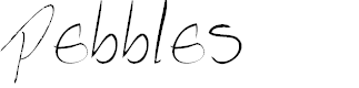 Preview image for Pebbles handwrite