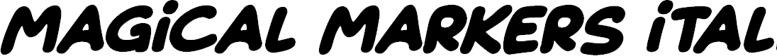 Preview image for Magical Markers Italic