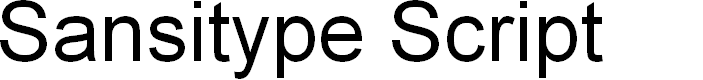 Preview image for Sansitype Script