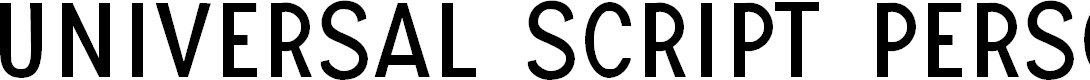 Preview image for UNIVERSAL SANS PERSONAL USE Regular